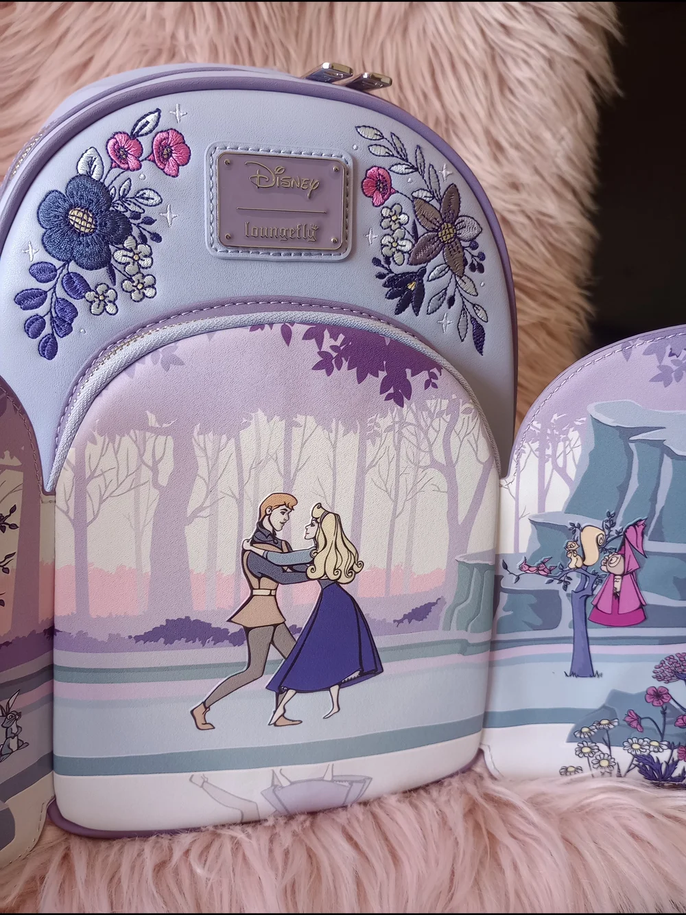 Sleeping Beauty 65th Anniversary Floral Scene Mini Backpack